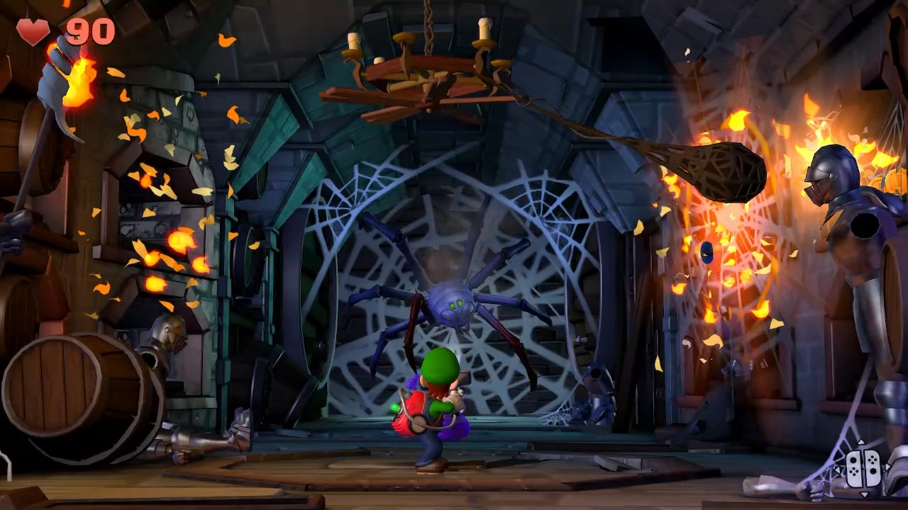 How to Beat The Spider Boss in Luigis Mansion 2 HD